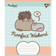 Тетрадь в клетку 12 листов Pusheen пушин, тетрадь ученическая школьная 12 страниц для девочек пушин Yes. - изображение 4