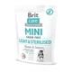 Корм сухий Brit Care Grain Free Mini Light Sterilised для дорослих собак дрібних порід з зайвою вагою або стерілізованих 8595602521074 - изображение 1