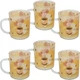 Набор чашек 6 штук 200 мл "Coffee" чашка стеклянная для чая, кофе, капучино, латте (№-71) - изображение 1