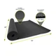 Килимок для йоги ProsourceFit Classic Yoga Mat, 3 мм, PS-1910-BK (чорний) - зображення 3