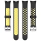 Перфорированный ремешок Vanfone для Xiaomi Mi Smart Band 8/9/10, черно-желтый (VANAX56006) - изображение 3