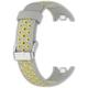 Перфорированный ремешок Vanfone для Xiaomi Mi Smart Band 8/9/10, серо-желтый (VANAX56008) - изображение 2