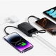 Зовнішній аккумулятор Baseus EnerFill FC31 Digital Display Power Bank 2 Built-in Cables 20000mAh 22.5W Cosmic Black - зображення 5