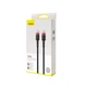 Кабель Baseus Cafule PD2.0 100W flash charging Type-C For Type-C cable (20V 5A)2m Red+Black (CATKLF-AL91) - изображение 2