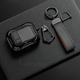 Чохол YILUYE для AirPods Pro 2 з карабіном, клямкою та підставкою, чорний - зображення 2