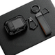 Чохол YILUYE для AirPods Pro 2 з карабіном, клямкою та підставкою, чорний - зображення 1