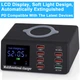 Зарядна станція мережева 8x USB + бездротова зарядка PD QC3.0 LED WLX-X9 - зображення 9