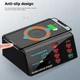 Зарядна станція мережева 8x USB + бездротова зарядка PD QC3.0 LED WLX-X9 - зображення 10