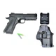 Детский пистолет на пульках "Colt 1911 Rail" Galaxy G25+ металл черный с кобурой - изображение 2