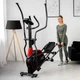 Орбітрек електромагнітний Hop-Sport HS-095CF Prizm Black - изображение 5
