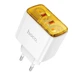Зарядний блок живлення 2xType-C HOCO CS43A Smart 45 W білий - зображення 1