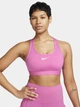 Спортивный топ для фитнеса женский Nike Futura Bra FB4080-675 XS Розовый/Белый (0196976628147) - изображение 1