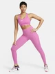 Спортивный топ для фитнеса женский Nike Futura Bra FB4080-675 XS Розовый/Белый (0196976628147) - изображение 3