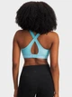 Спортивный топ для бега женский Under Armour Crossback Mid Bra 1361034-494 S Голубой (197779752695) - изображение 6