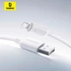 USB кабель Baseus E0426901/E0426900, Lightning, 1.0 м., Білий - 646662 - зображення 2