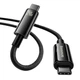 USB кабель Baseus CAWJ040001 Tungsten, Type-C, 1.0 м., Черный - 371340 - изображение 2