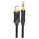 AUX кабель Hoco UPA30, Type-C, 1.0 м., 3.5 мм., Черный - 485396 - изображение 1