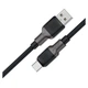 USB кабель AceFast C10-04, Type-C, 1.2 м., Чорний - 452597 - зображення 1
