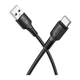 USB кабель Borofone BX116, Type-C, 1.0 м., Чорний - 590400 - зображення 2