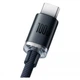 USB кабель Baseus CAJY000401 Crystal Shine, Type-C, 1.2 м., Черный - 358715 - изображение 2