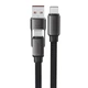USB кабель AceFast C13-04, Type-C, 1.2 м., Черный - 573902 - изображение 2