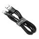 USB кабель Baseus CALKLF-CG1 Cafule Apple iPhone SE 2022 / iPhone 14 Pro Max / iPhone 14 Plus / iPhone 14 Pro / iPhone 14 / iPhone 13 Pro / iPhone 13 Mini / iPhone 13 / iPhone 13 Pro Max / iPhone 12 Mini / iPhone 12 Pro Max, Lightning, 2.0 м., - 299460 - изображение 2
