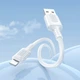 USB кабель Borofone BX111 Feliz Apple iPhone SE 2022 / iPhone 14 Pro Max / iPhone 14 Plus / iPhone 14 Pro / iPhone 14 / iPhone 13 Pro / iPhone 13 Mini / iPhone 13 / iPhone 13 Pro Max / iPhone 12 Mini / iPhone 12 Pro Max, Lightning, 1.0 м., Білий - 495902 - зображення 3