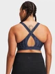 Спортивный топ для фитнеса женский Under Armour Crossback Mid Print 1361042-044 S Темно-серый (197778990159) - изображение 2