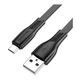 USB кабель Borofone BX85, MicroUSB, 1.0 м., Чорний - 323721 - зображення 1