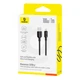 USB кабель Baseus P10377703113-00 Silky, Type-C, 1.0 м., Чорний - 577659 - зображення 4