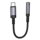 Адаптер Borofone BV24 Graceful, Type-C, 3,5 мм., 0.15 м., Сірий - 584835 - зображення 1