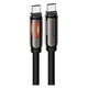 USB кабель Hoco U136 Prize, Type-C, 1.2 м., Черный - 561589 - изображение 1