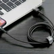 USB кабель Baseus CALKLF-BG1 Cafule Apple iPhone SE 2022 / iPhone 14 Pro Max / iPhone 14 Plus / iPhone 14 Pro / iPhone 14 / iPhone 13 Pro / iPhone 13 Mini / iPhone 13 / iPhone 13 Pro Max / iPhone 12 Mini / iPhone 12 Pro Max, Lightning, 1.0 м., - 299461 - зображення 6