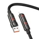 USB кабель Hoco U143 Joy, Lightning, Type-C, 1.2 м., Черный - 669616 - изображение 2