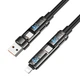 USB кабель Hoco U143 Joy, Lightning, Type-C, 1.2 м., Черный - 669616 - изображение 3