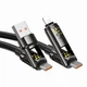 USB кабель Hoco U143 Joy, Lightning, Type-C, 1.2 м., Черный - 669616 - изображение 4