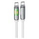 USB кабель Hoco U136 Prize, Type-C, 1.2 м., Белый - 535994 - изображение 1