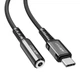 AUX кабель Acefast C1-07, 3,5 мм., 1.0 м., Чорний - 399064 - зображення 2
