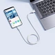 USB кабель Baseus P10377703213-00 Silky, Type-C, 1.0 м., Белый - 565565 - изображение 5