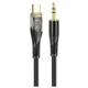 AUX кабель Hoco UPA25, Type-C, 1.0 м., Чорний - 418498 - зображення 2
