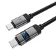 USB кабель AceFast C15-03, Type-C, 1.2 м., Черный - 573906 - изображение 2