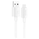USB кабель Hoco X107 Favor, MicroUSB, 1.2 м., Белый - 494983 - изображение 1