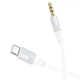 AUX кабель Borofone BL19 Creator, Type-C, 1.0 м., 3.5 мм, Белый - 501163 - изображение 2