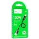 USB кабель Hoco X96 Hyper, Type-C, 0.25 м., Чорний - 479056 - зображення 2