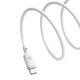 USB кабель Baseus P10377703213-01 Silky, Type-C, 2.0 м., Білий - 565567 - зображення 3