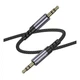 AUX кабель Borofone BL24 Graceful, 3,5 мм., 1.0 м., Сірий - 569895 - зображення 1