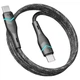 USB кабель Ridea RC-RL15 RGB Light, Type-C, 1.2 м., Черный - 449384 - изображение 3