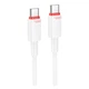 USB кабель Borofone BX110, Type-C, 1.0 м., Білий - 590387 - зображення 1