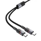 USB кабель Hoco U139, Type-C, 1.2 м., Чорний - 571705 - зображення 2