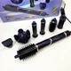 Фен-стайлер для волос 7в1 VGR V-477 DARK Blue Professional 1400 Вт 7 насадок - изображение 5